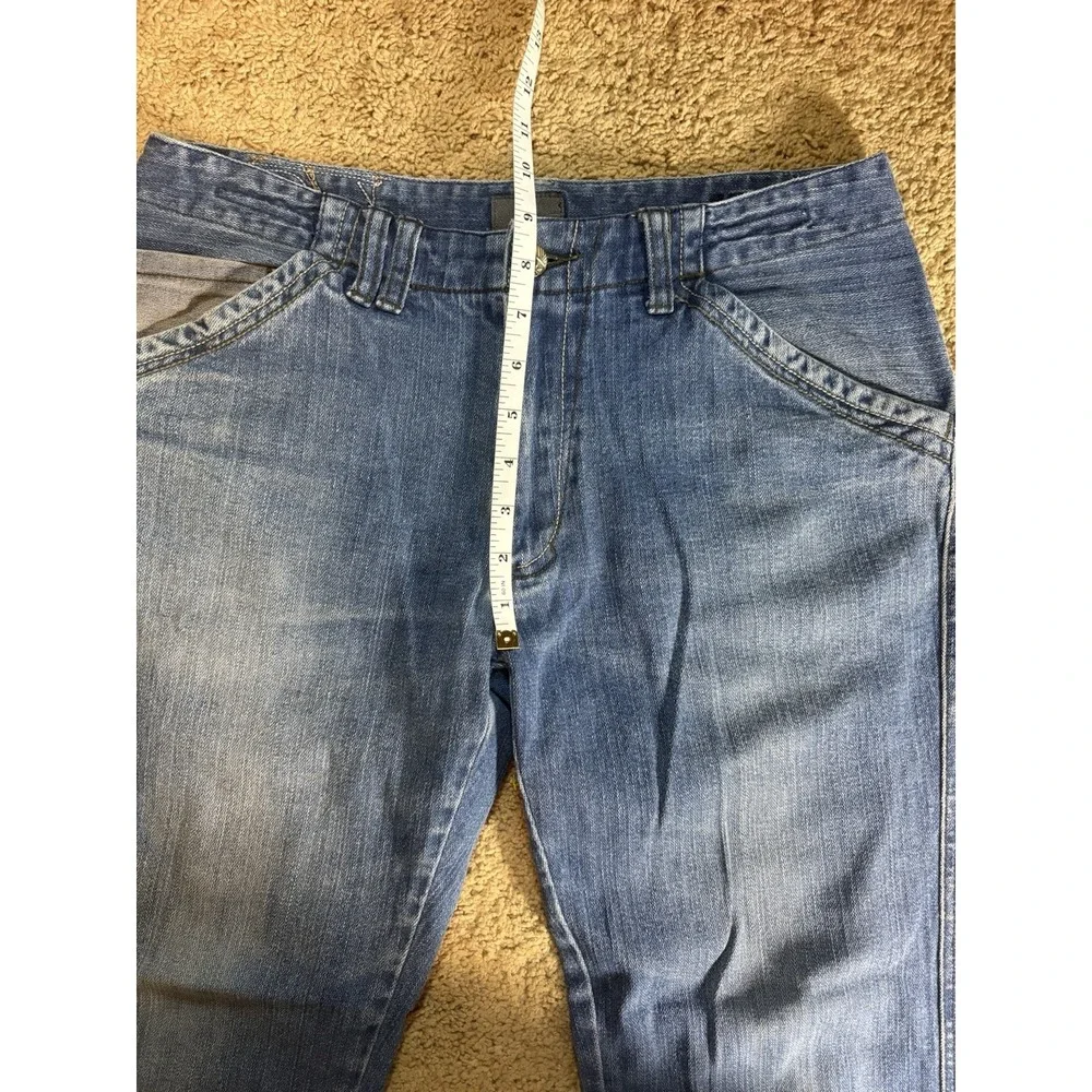 Reef Jean Mens 32x29 N5 Straight Leg Relaxed Fit Distressed Low Rise Surf Grunge